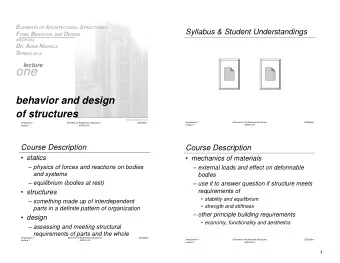 one  behavior and design  of structures  www.greatbuildings.com  Introduction 2  Elements of