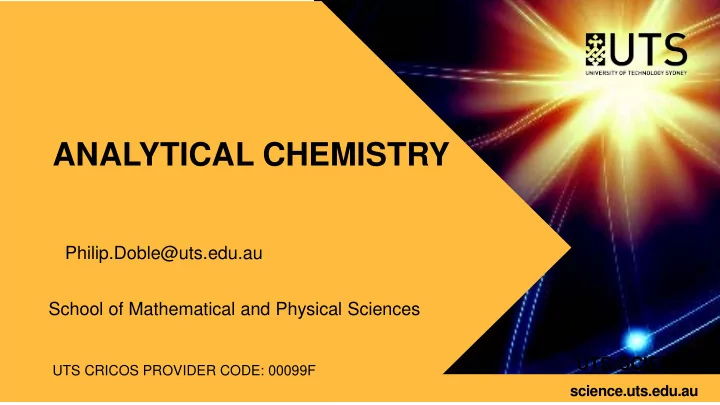 analytical chemistry