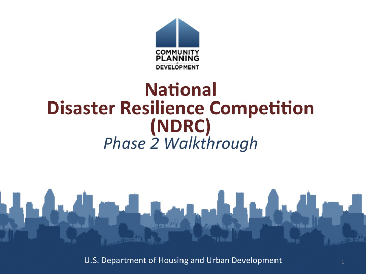 na6onal disaster resilience compe66on ndrc