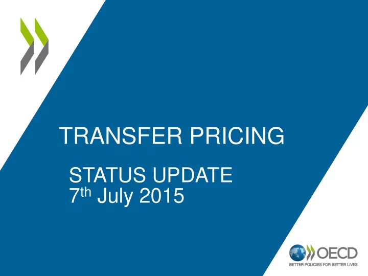 transfer pricing