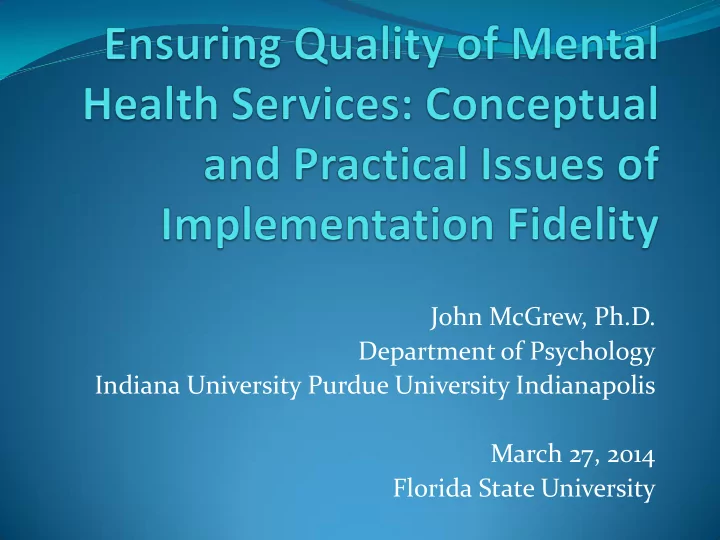 department of psychology