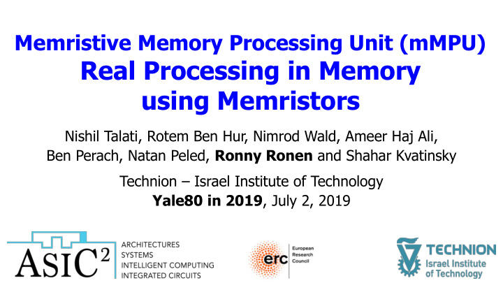 real processing in memory