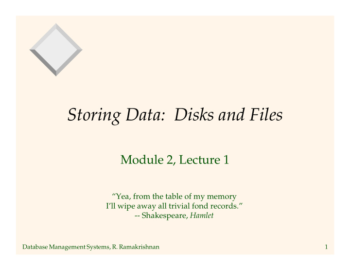 storing data disks and files