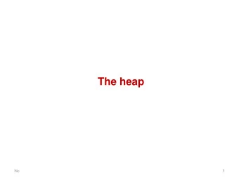 The heap  hic  1  Limitations of the stack  int *table_of(int num, int len) {  int table[len+1];