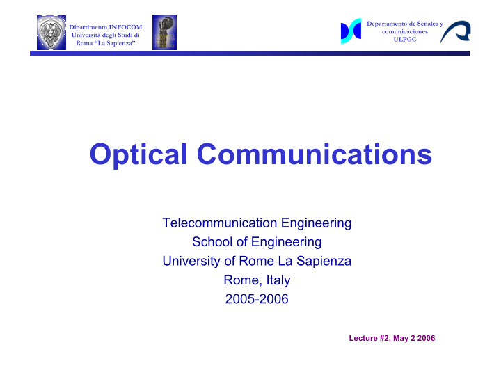 optical communications