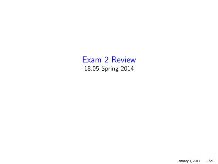 exam 2 review