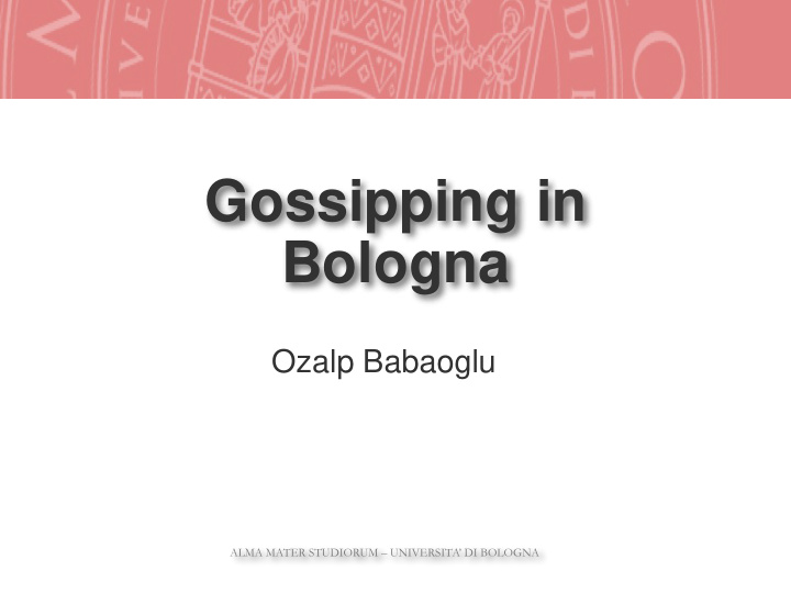 gossipping in bologna