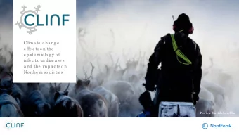 Clima te c ha ng e  e ffe c ts o n the  e pide mio lo g y o f  infe c tio us dise a se s  a nd the