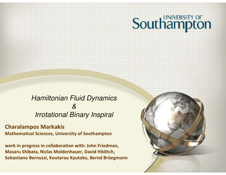 hamiltonian fluid dynamics irrotational binary inspiral