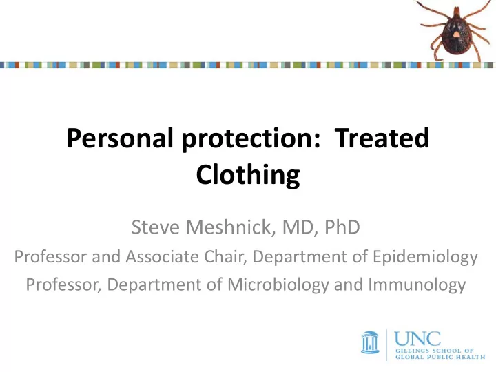 personal protection treated