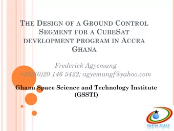 DEVELOPMENT PROGRAM IN A CCRA G HANA  Frederick Agyemang  +233(0)20 146 5422; agyemangf@yahoo.com