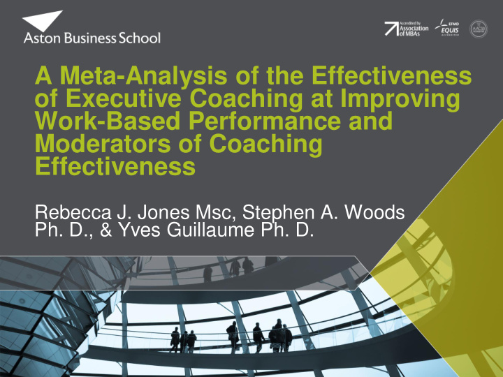 a meta analysis of the effectiveness of executive