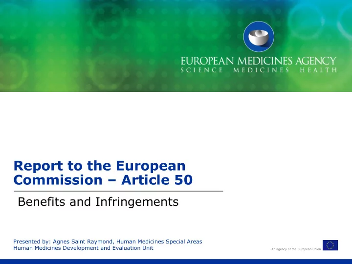 report to the european commission article 50