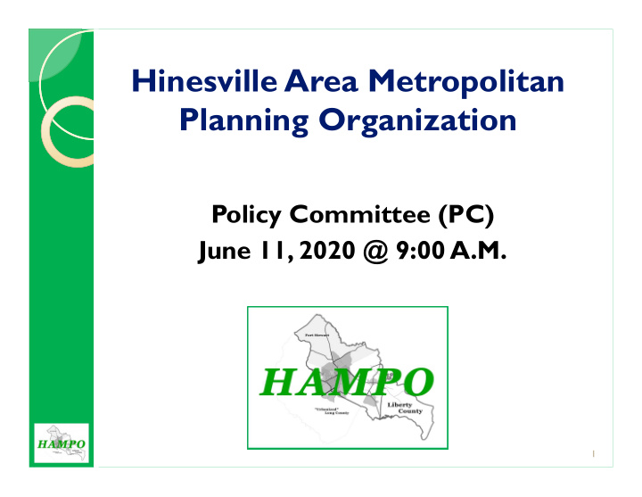 hinesville area metropolitan planning organization