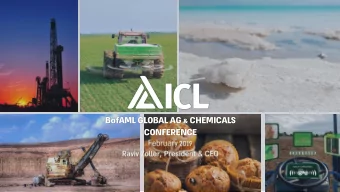 BofAML GLOBAL AG &amp; CHEMICALS  CONFERENCE  IMPORTANT LEGAL NOTES  ICL- AT A GLANCE $5.6 B  49