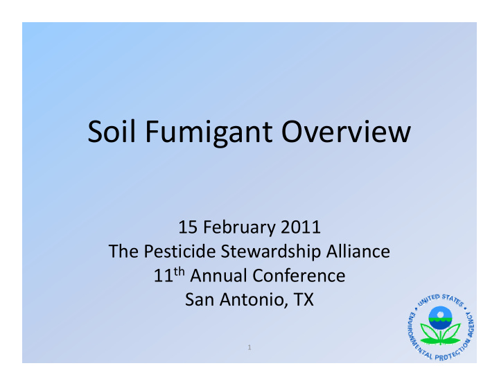 soil fumigant overview il i i