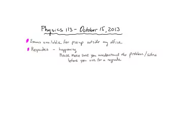 Example: The simple pendulum  Suppose we release a mass m from rest a distance h 1  above its