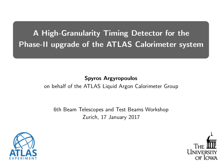 a high granularity timing detector for the phase ii