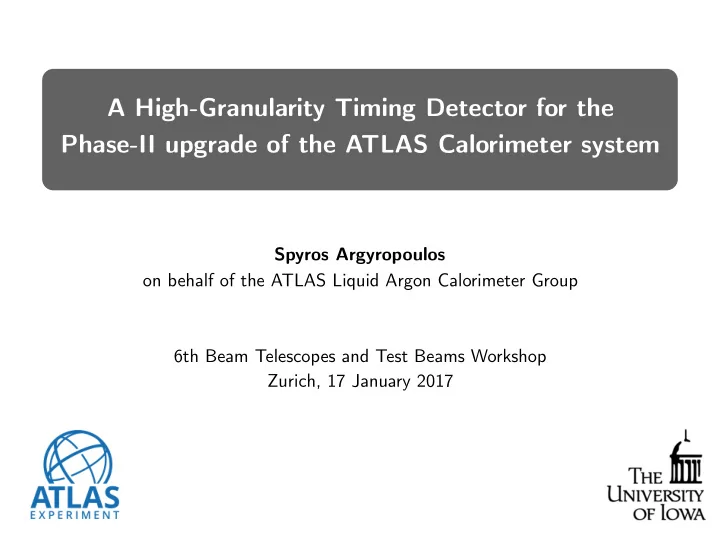a high granularity timing detector for the phase ii