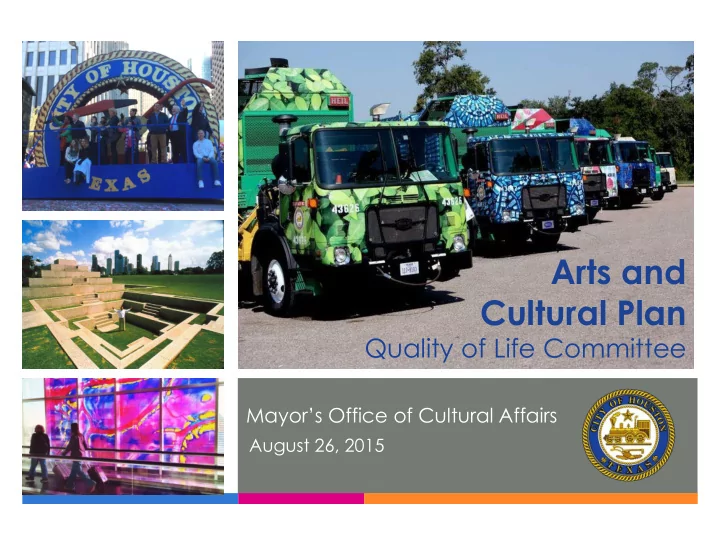 arts and cultural plan