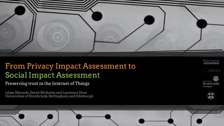 social impact assessment