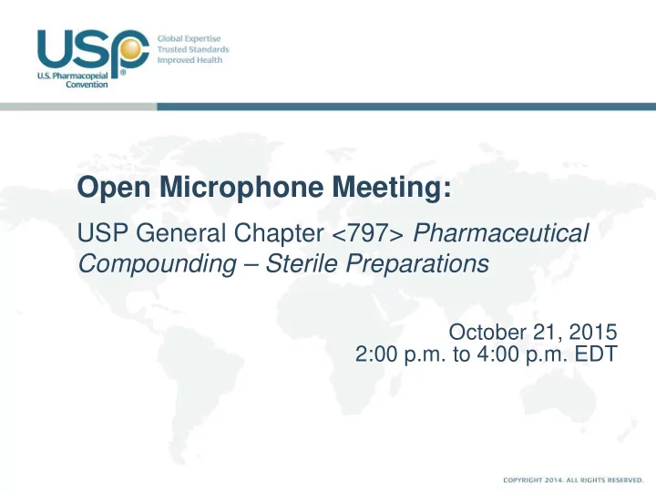open microphone meeting