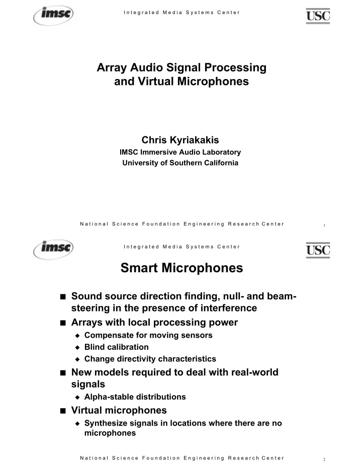 smart microphones