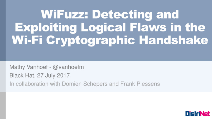 wifuzz detecting and