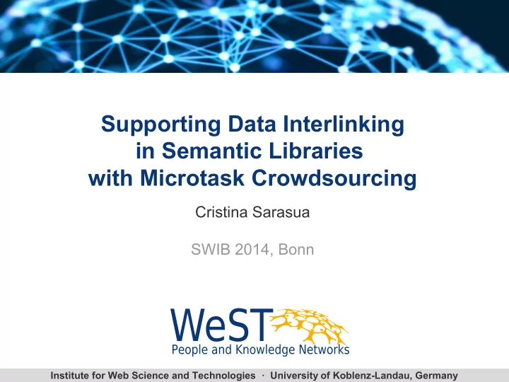 supporting data interlinking in semantic libraries with