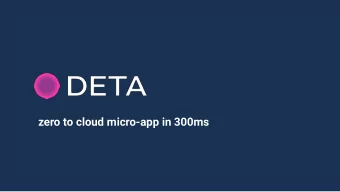 zero to cloud micro-app in 300ms  Local Computing:  User Friendly  but Limited, Isolated  Web