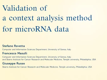 V  a  l  i  d  a  t  i  o  n  o  f  a  c  o  n  t  e  x  t  a  n  a  l  y  s  i  s  me  t  h  o  d