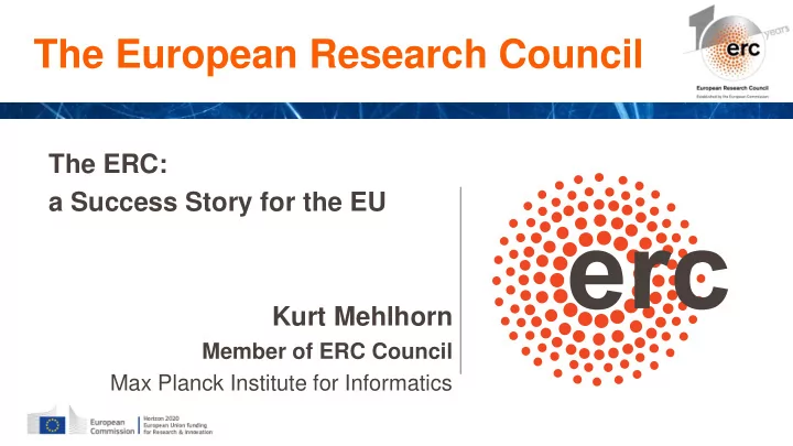 the european research council