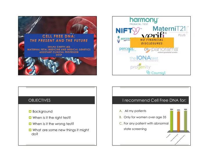 i recommend cell free dna for