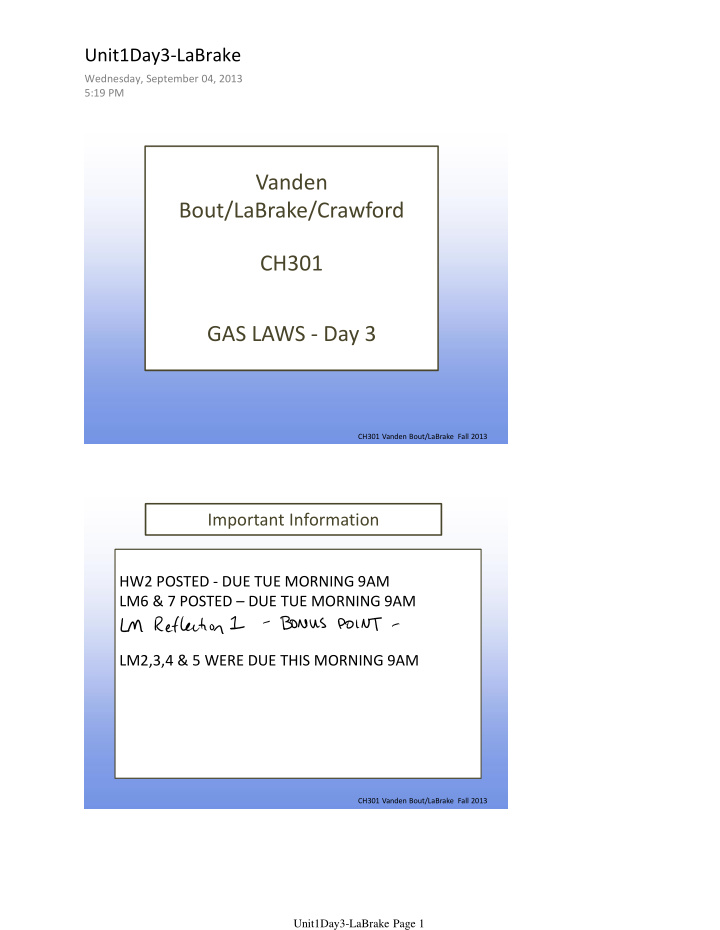 vanden bout labrake crawford ch301 gas laws day 3