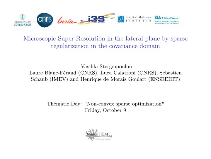 microscopic super resolution in the lateral plane by