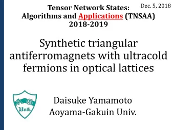 Synthetic triangular  antiferromagnets with ultracold  fermions in optical lattices  Daisuke