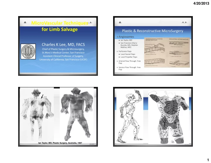 microvascular techniques for limb salvage