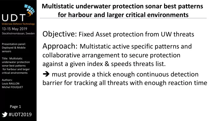 objective detection of wide range of potential threats