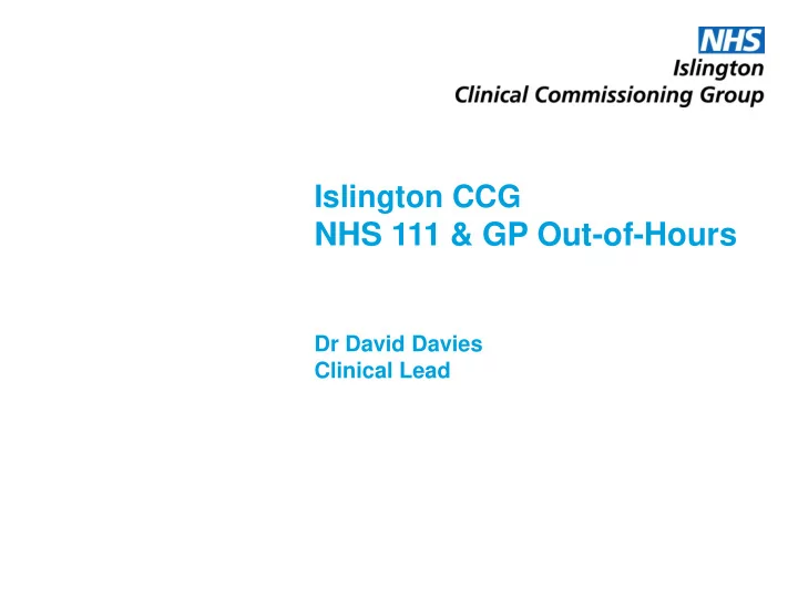 nhs 111 gp out of hours