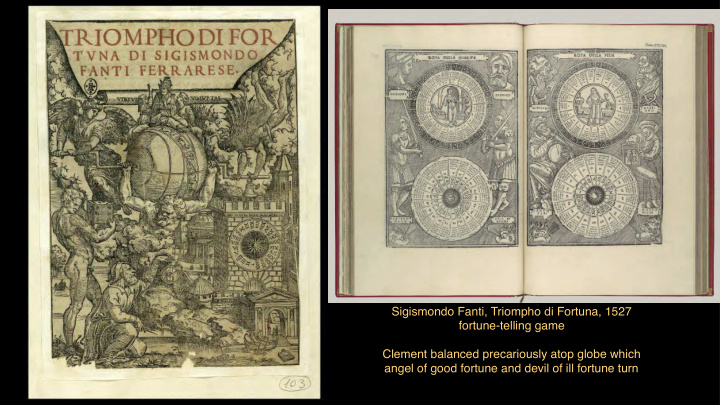 sigismondo fanti triompho di fortuna 1527 fortune telling