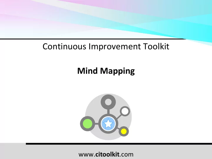 continuous improvement toolkit