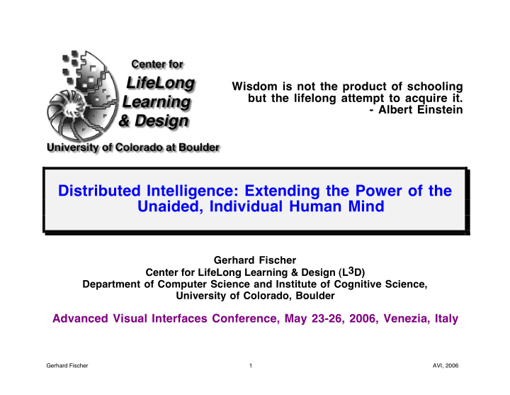 distributed intelligence extending the power of the