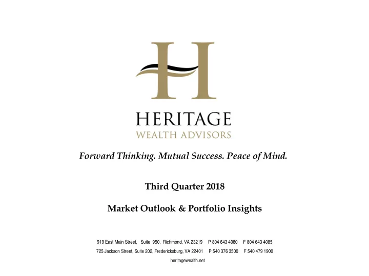 forward thinking mutual success peace of mind third
