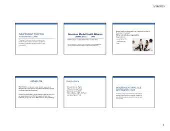 5/18/2013  Mental health professionals love to process, but few of  them love to organize