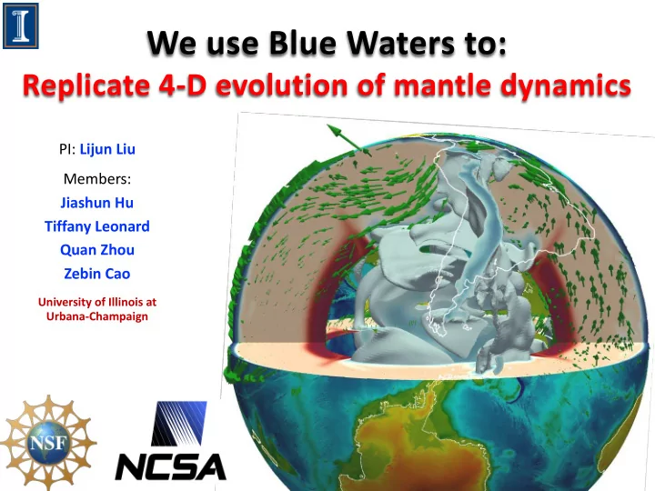 we use blue waters to