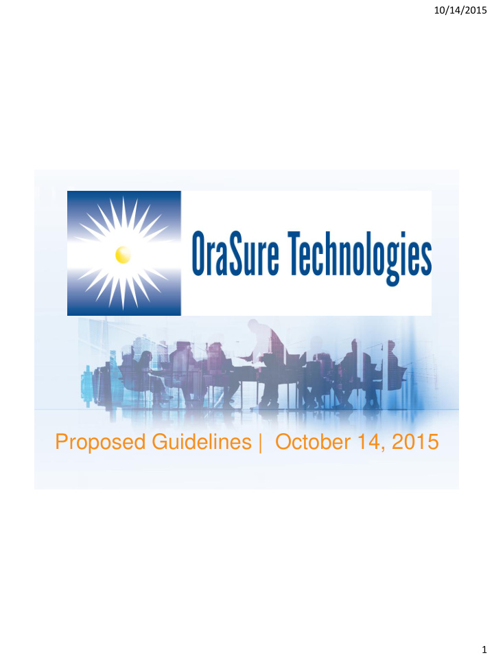 proposed guidelines october 14 2015