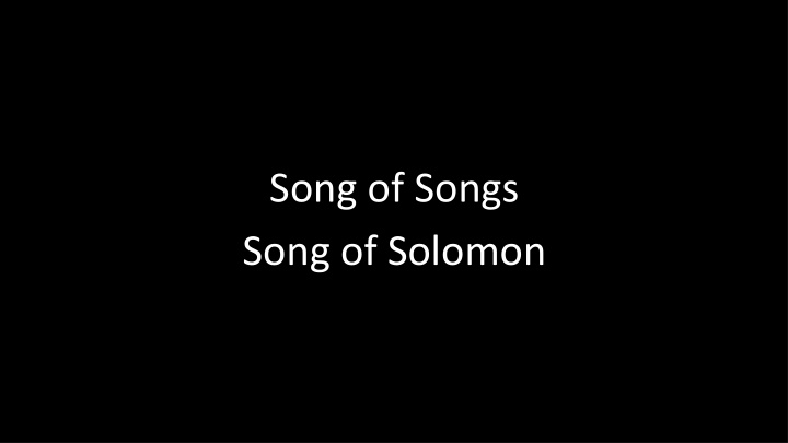 song of songs song of solomon
