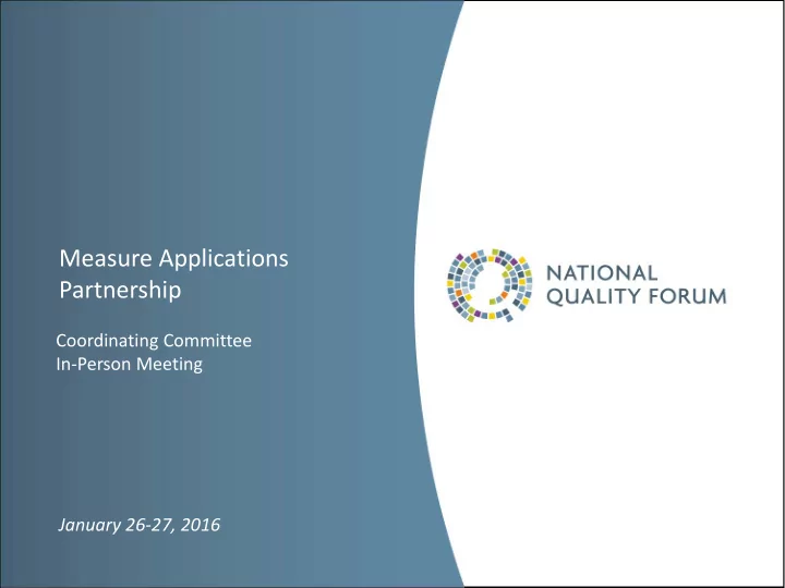 measure applications partnership
