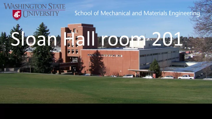 sloan hall room 201