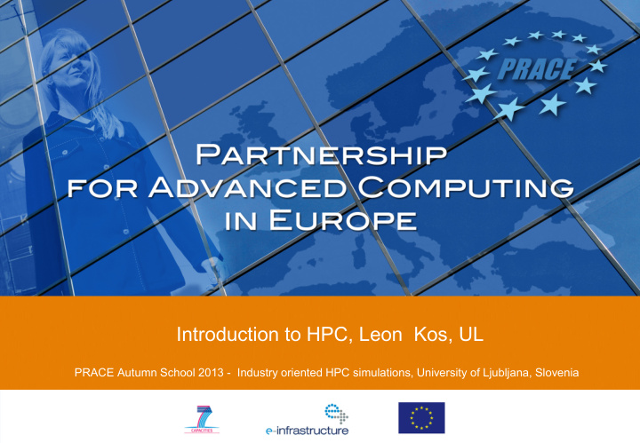 introduction to hpc leon kos ul